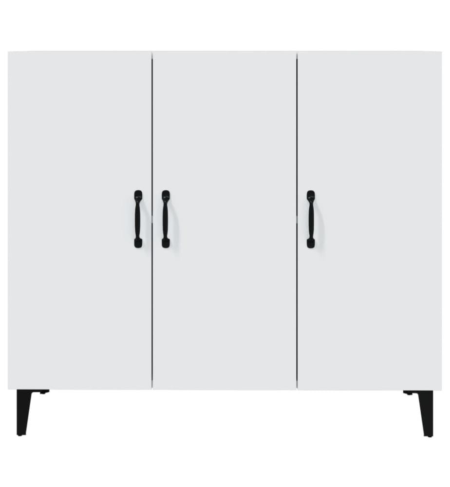 Sideboard Weiss 90x34x80 cm Holzwerkstoff