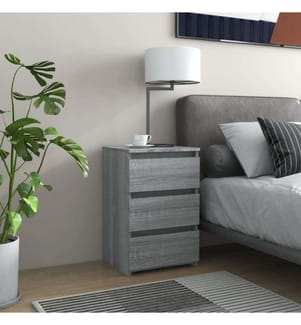 Tables de chevet 2 pcs Sonoma gris 40x35x62,5cm Bois ingénierie