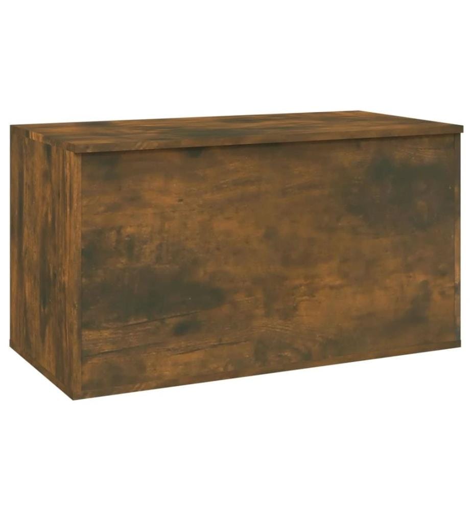 Coffre de rangement Chêne fumé 84x42x46 cm Bois d'ingénierie