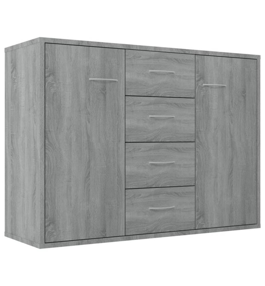 Sideboard Grau Sonoma 88x30x65 cm Holzwerkstoff