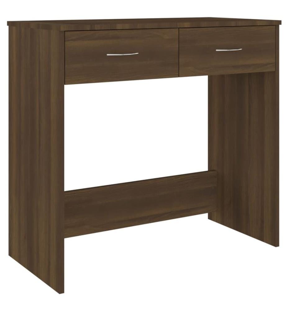 Schreibtisch Braun Eichen-Optik 80x40x75 cm Holzwerkstoff
