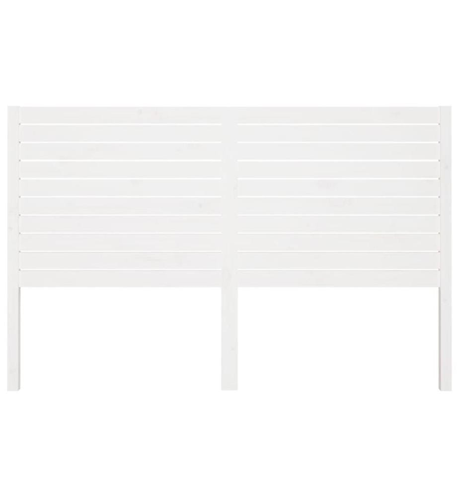 Kopfteil Weiss 186x4x100 cm Massivholz Kiefer