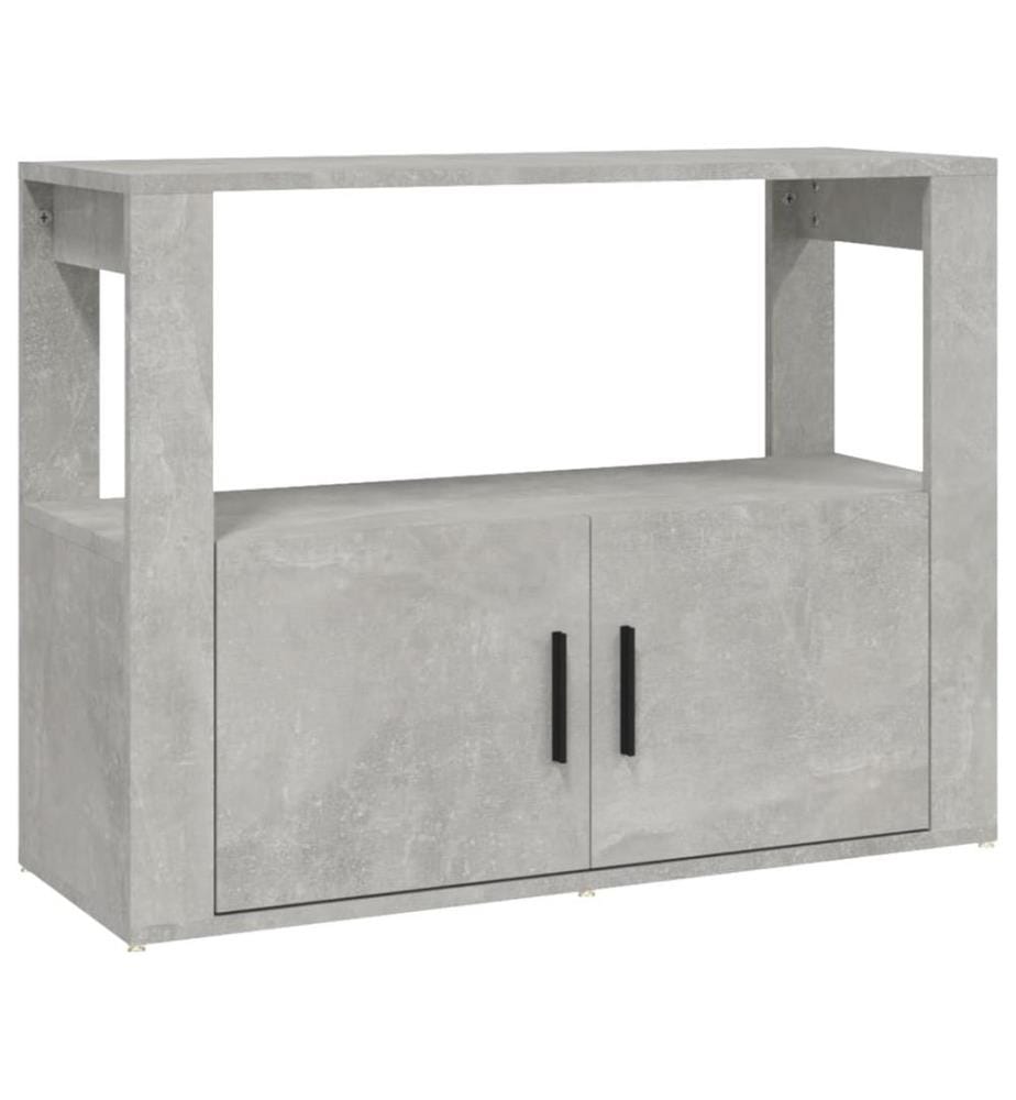 Sideboard Betongrau 80x30x60 cm Holzwerkstoff