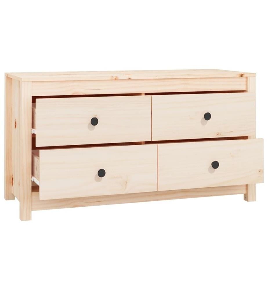 Beistellschrank 100x40x54 cm Massivholz Kiefer