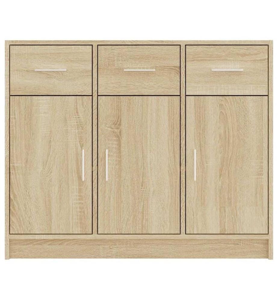 Sideboard Sonoma-Eiche 91x28x75 cm Holzwerkstoff