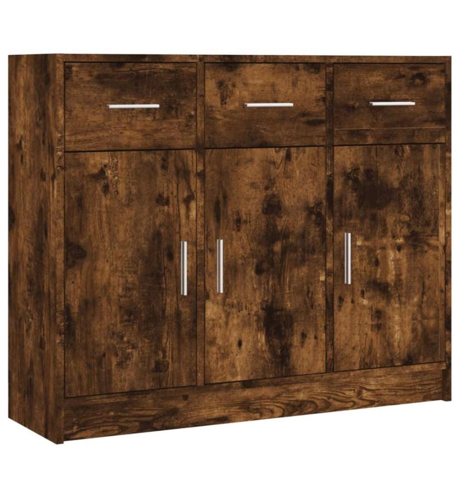 Sideboard Räuchereiche 91x28x75 cm Holzwerkstoff