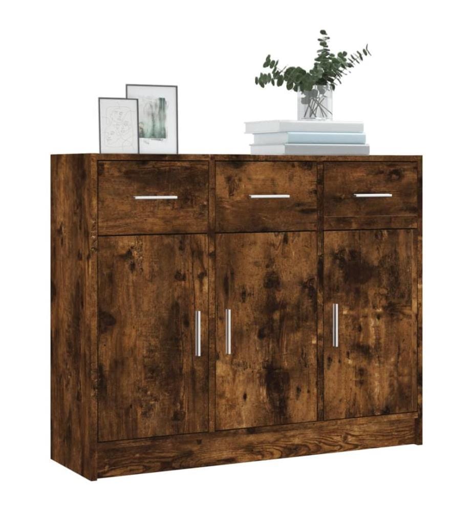 Sideboard Räuchereiche 91x28x75 cm Holzwerkstoff