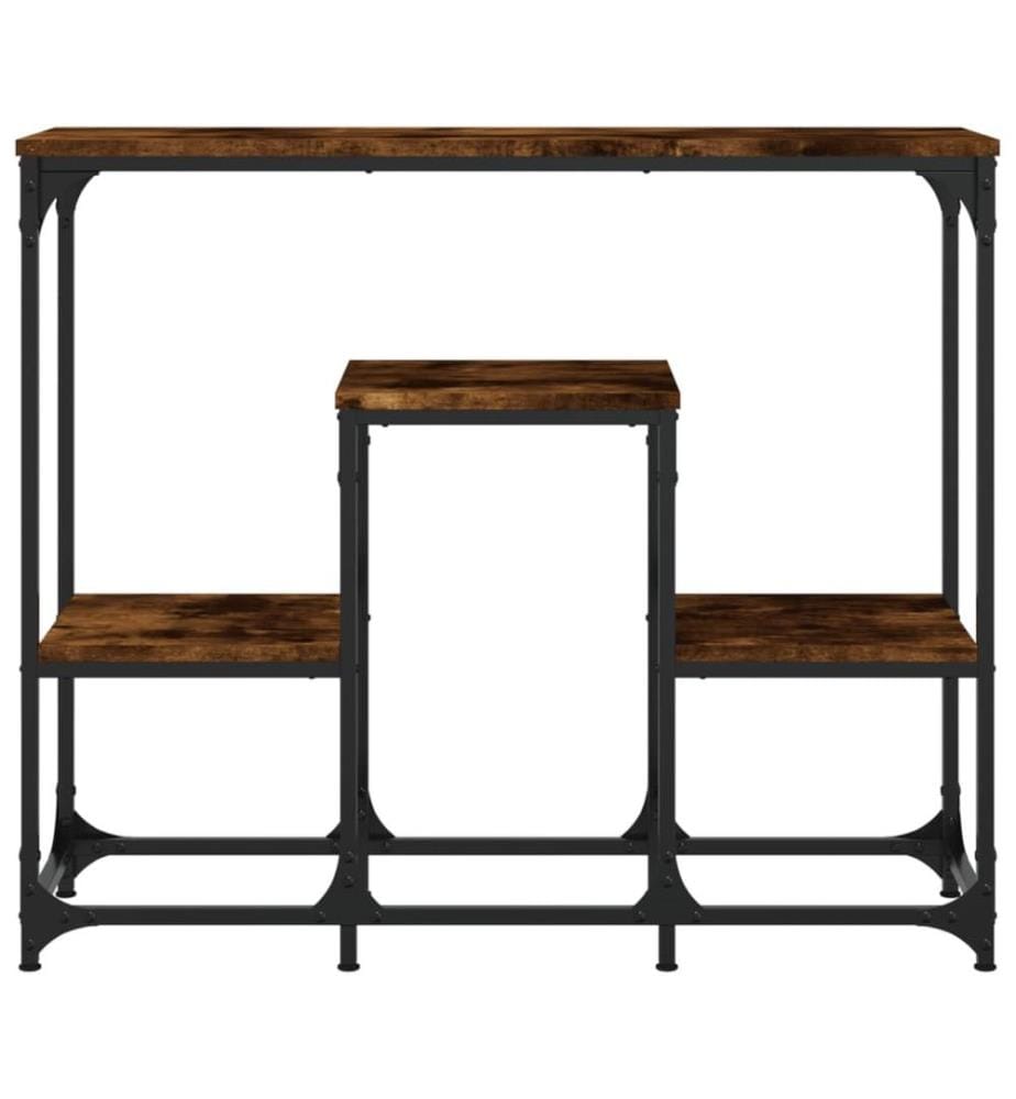 Konsolentisch Räuchereiche 89,5x28x76 cm Holzwerkstoff