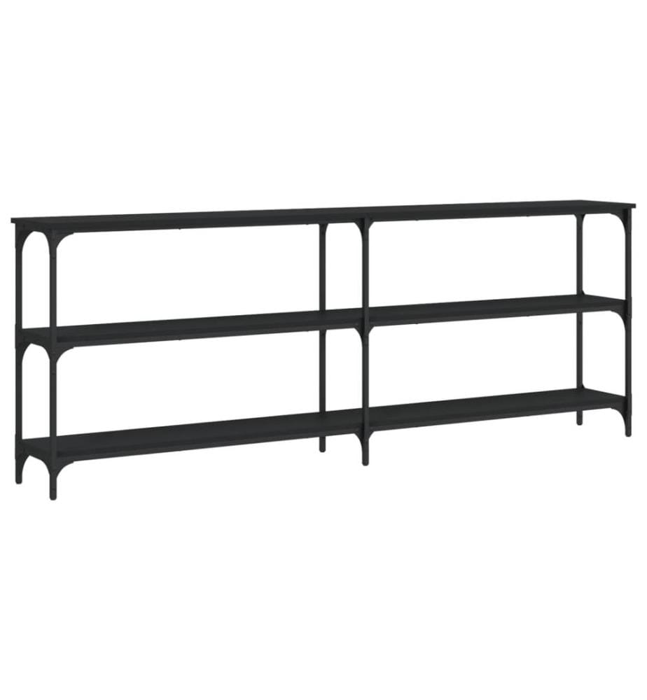 Konsolentisch Schwarz 200x29x75 cm Holzwerkstoff