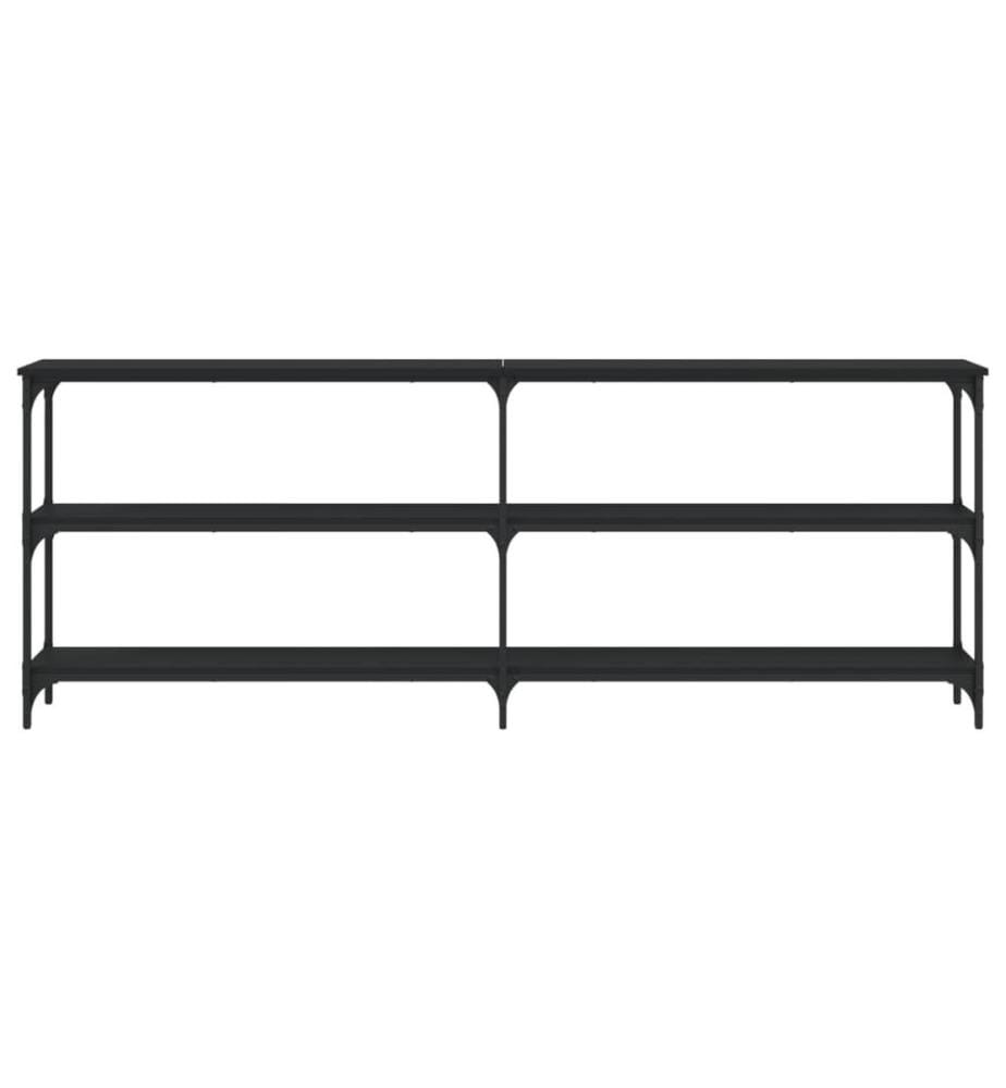 Konsolentisch Schwarz 200x29x75 cm Holzwerkstoff