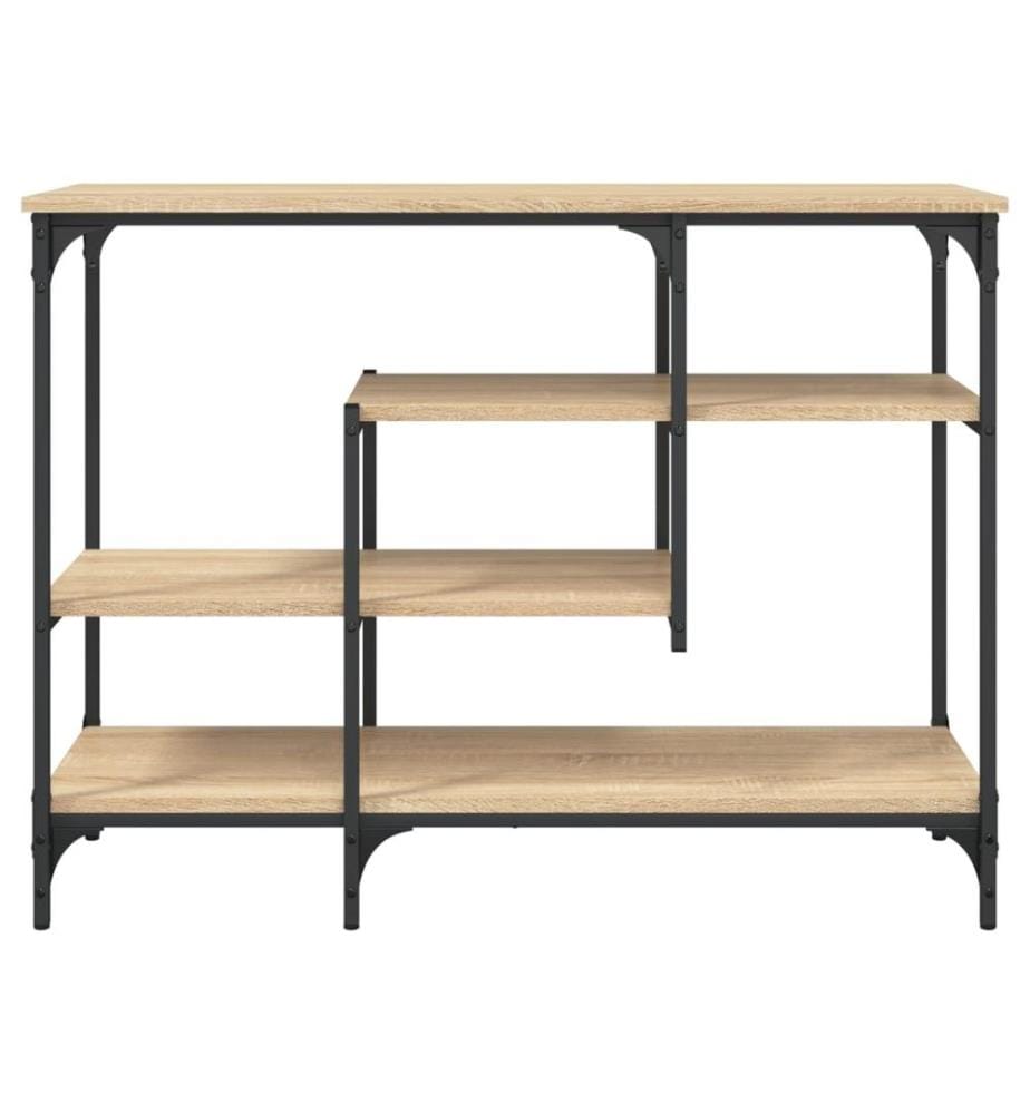 Konsolentisch mit Ablagen Sonoma-Eiche 100x35x75 cm