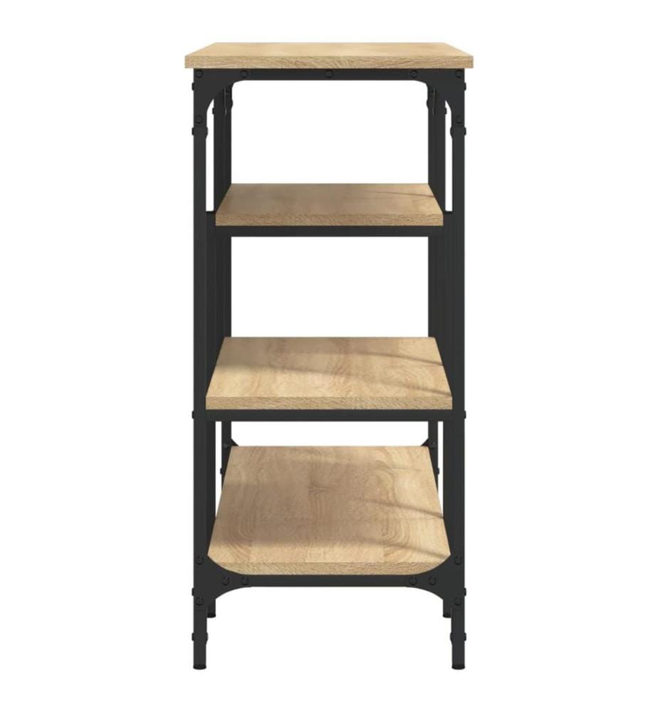 Konsolentisch mit Ablagen Sonoma-Eiche 100x35x75 cm