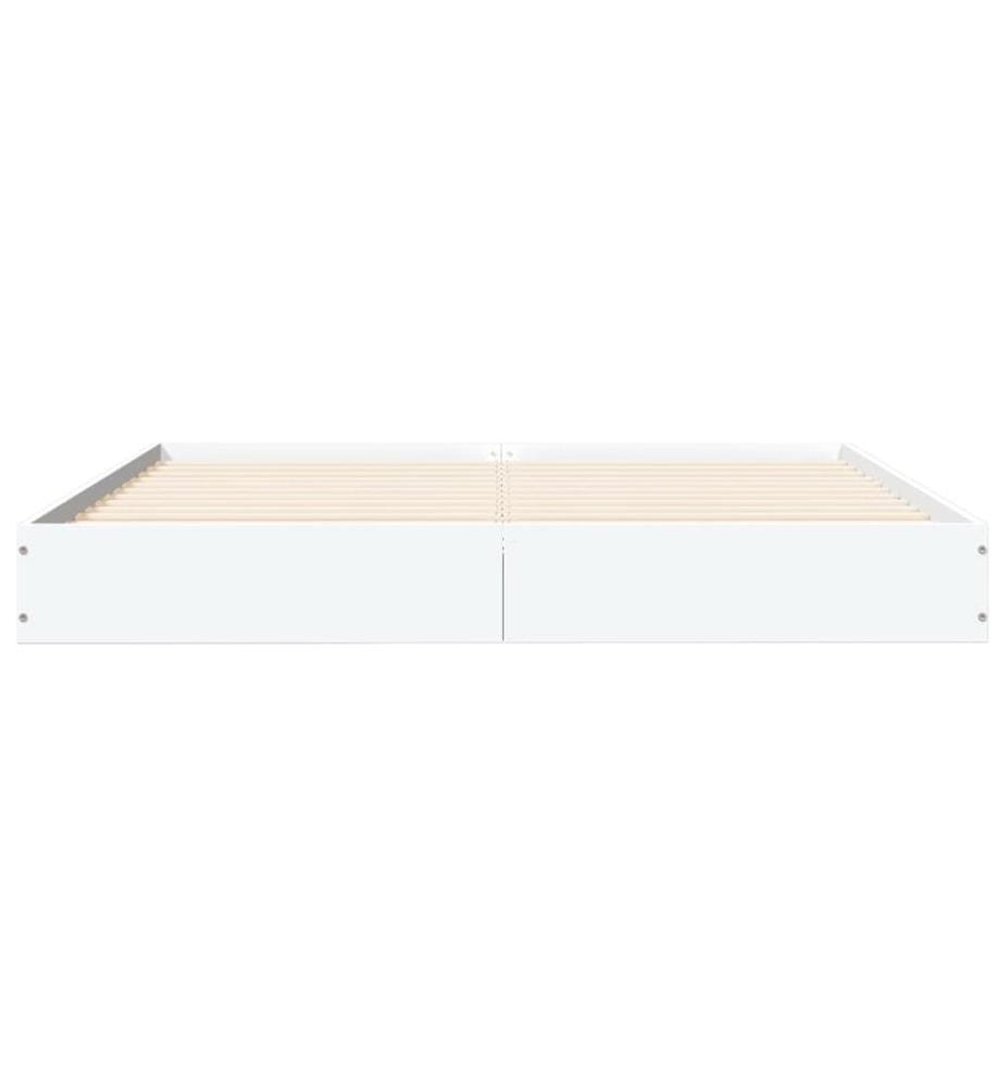 Bettgestell Weiss 140x200 cm Holzwerkstoff