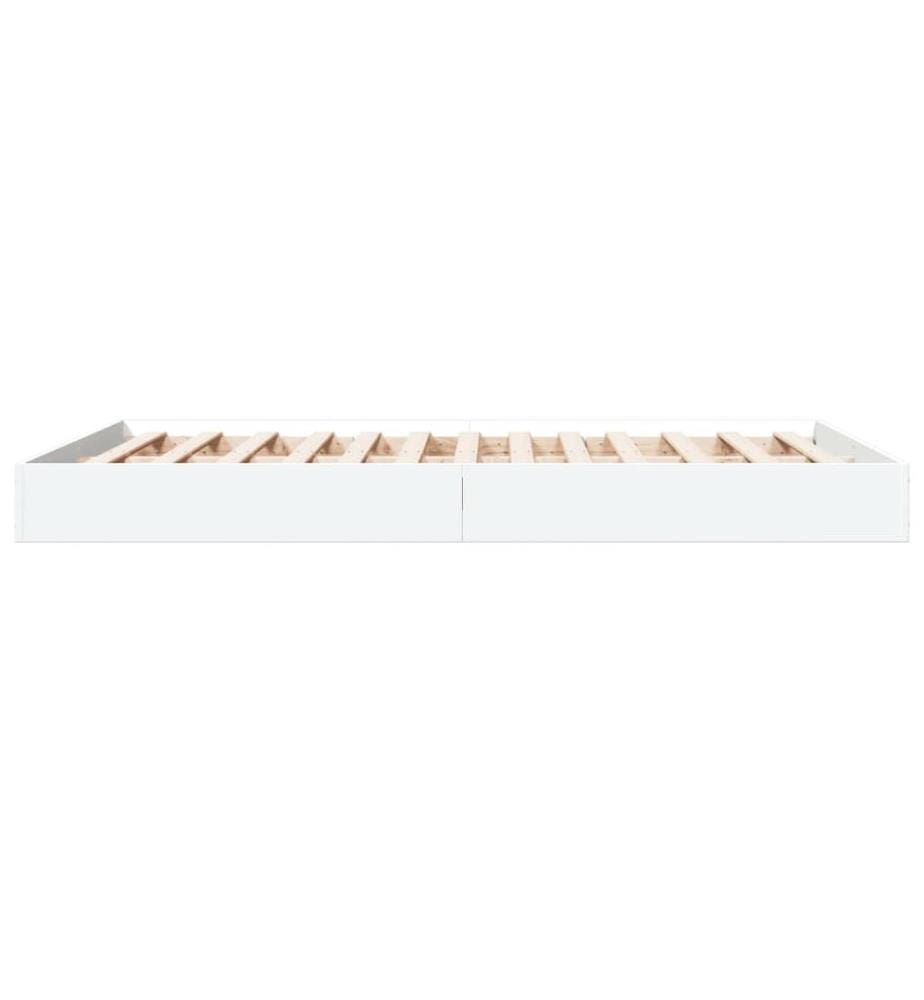 Bettgestell Weiss 140x200 cm Holzwerkstoff