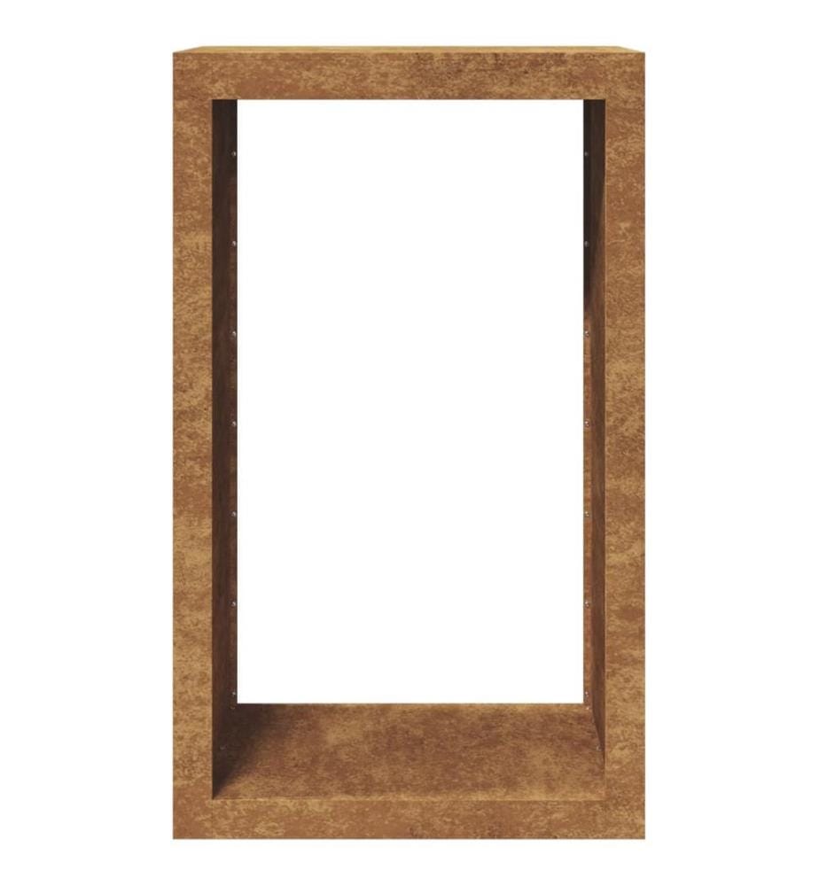 Brennholzregal 60x40x100 cm Wetterfester Stahl