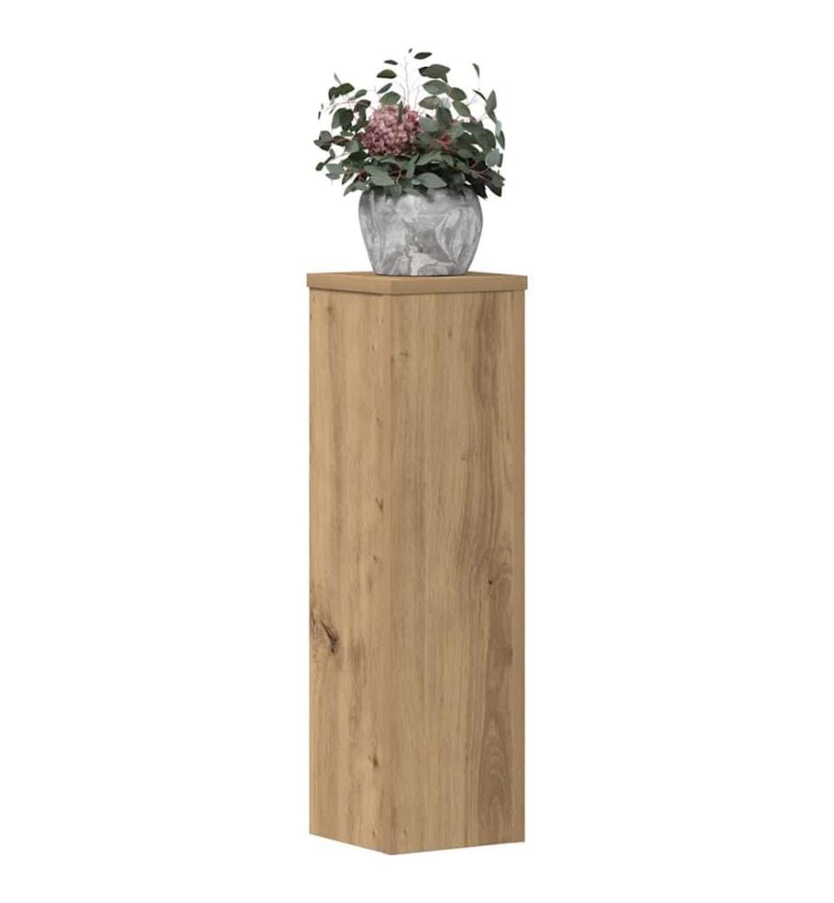 Supports pour plantes 2 pcs chêne artisanal bois d'ingénierie