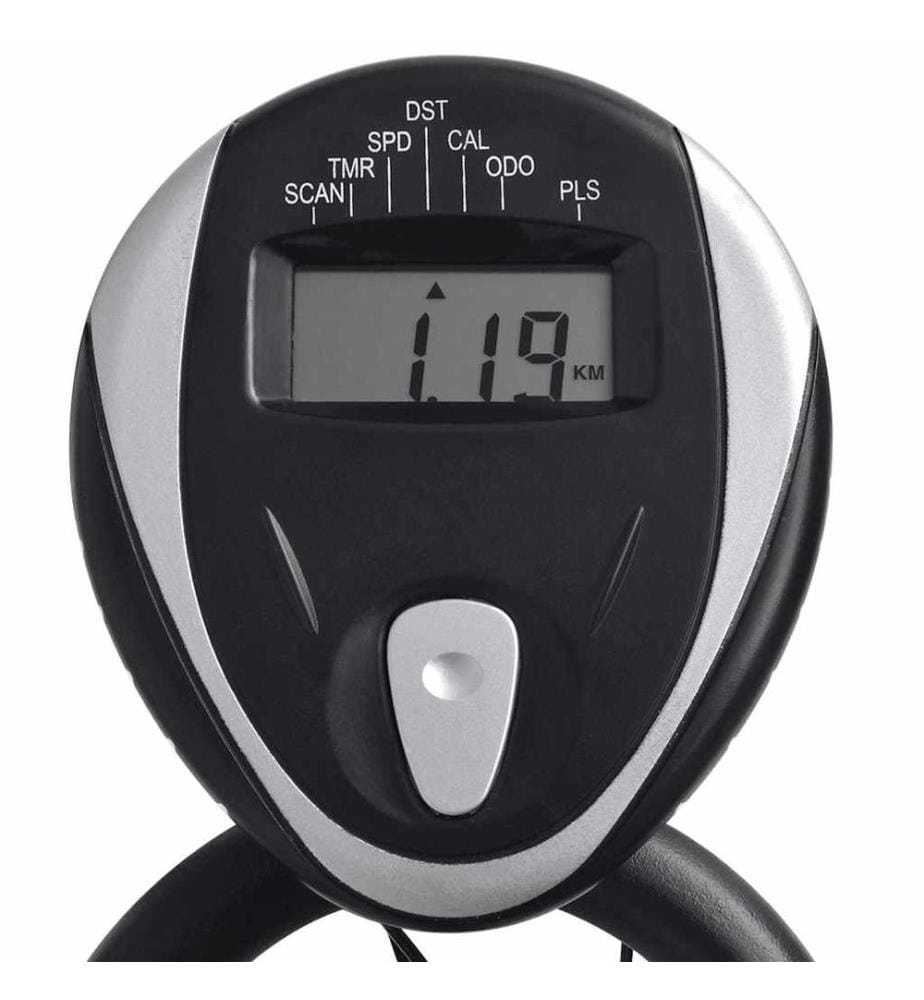 Heimtrainer mit Pulsmesser Schwarz und Rot