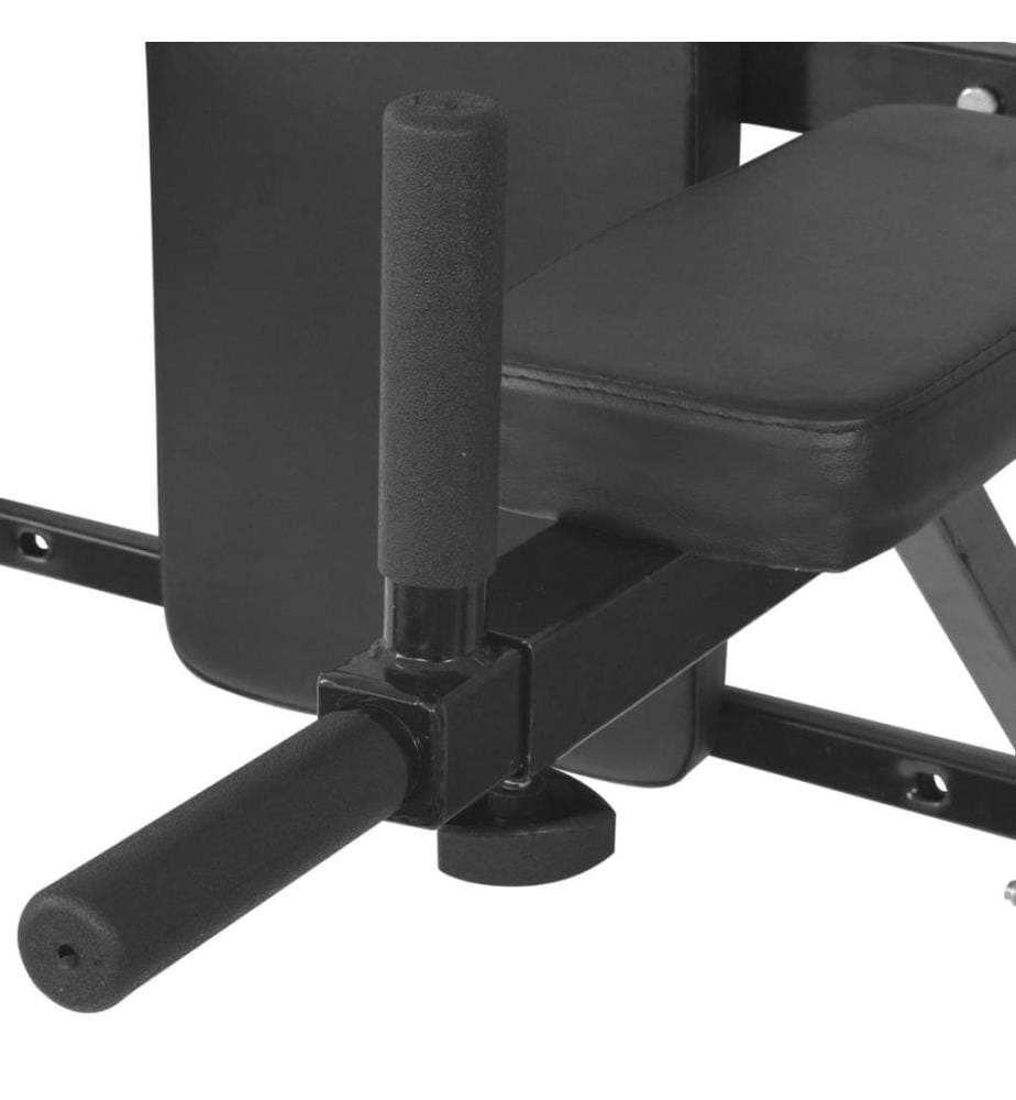 Fitness-Dipstation zur Wandmontage Schwarz