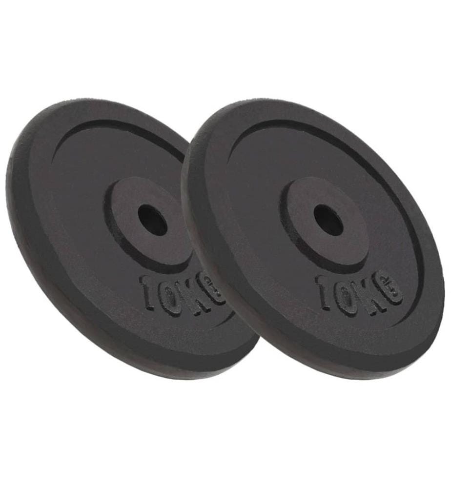 Hantelscheiben 2 Stk. 2x10 kg Gusseisen