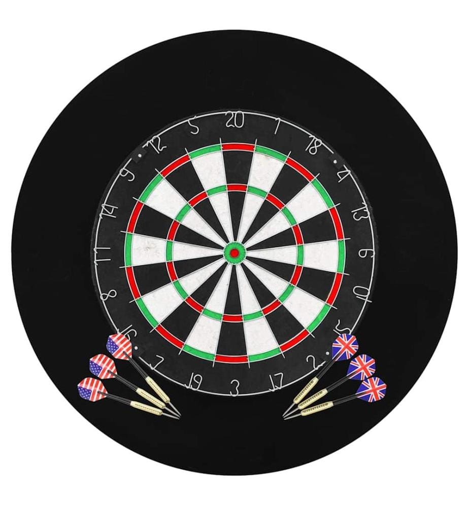 Professionelles Dartboard Sisal mit 6 Darts und Surround