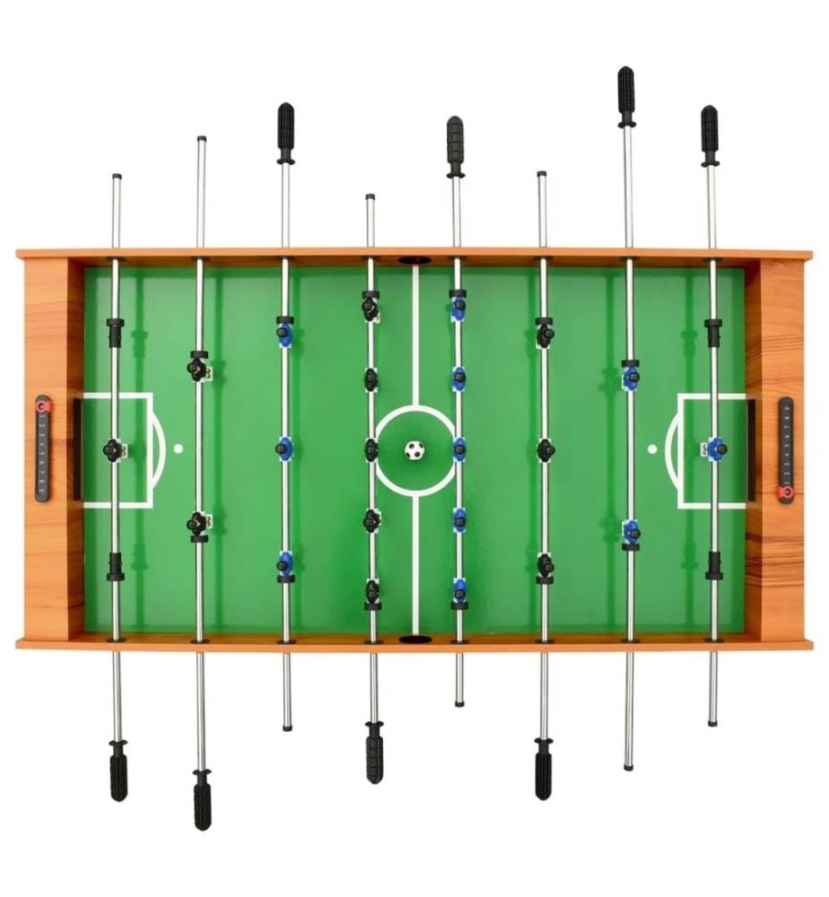 Klappbarer Kickertisch 121 x 61 x 80 cm Hellbraun