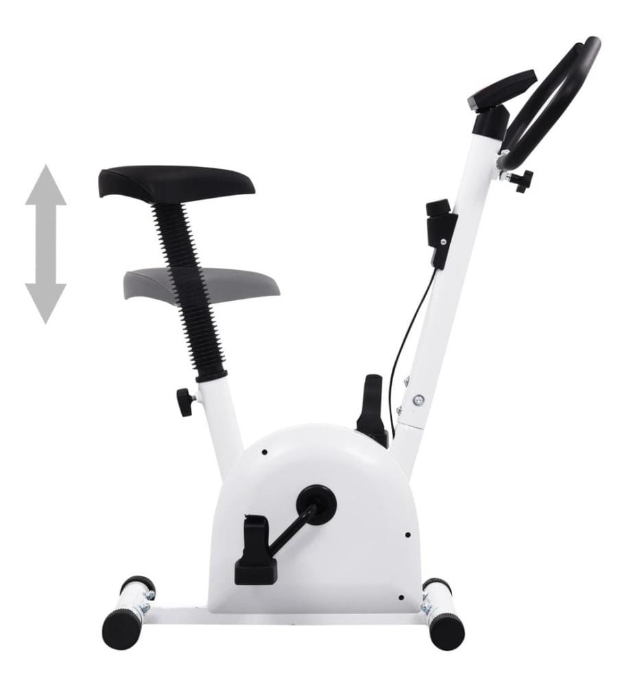 Heimtrainer mit Gurtwiderstand Weiss