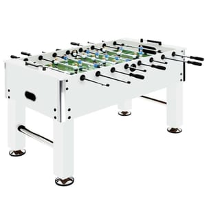 Kickertisch Stahl 60 kg 140x74,5x87,5 cm Weiss