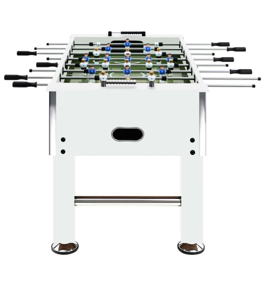 Kickertisch Stahl 60 kg 140x74,5x87,5 cm Weiss