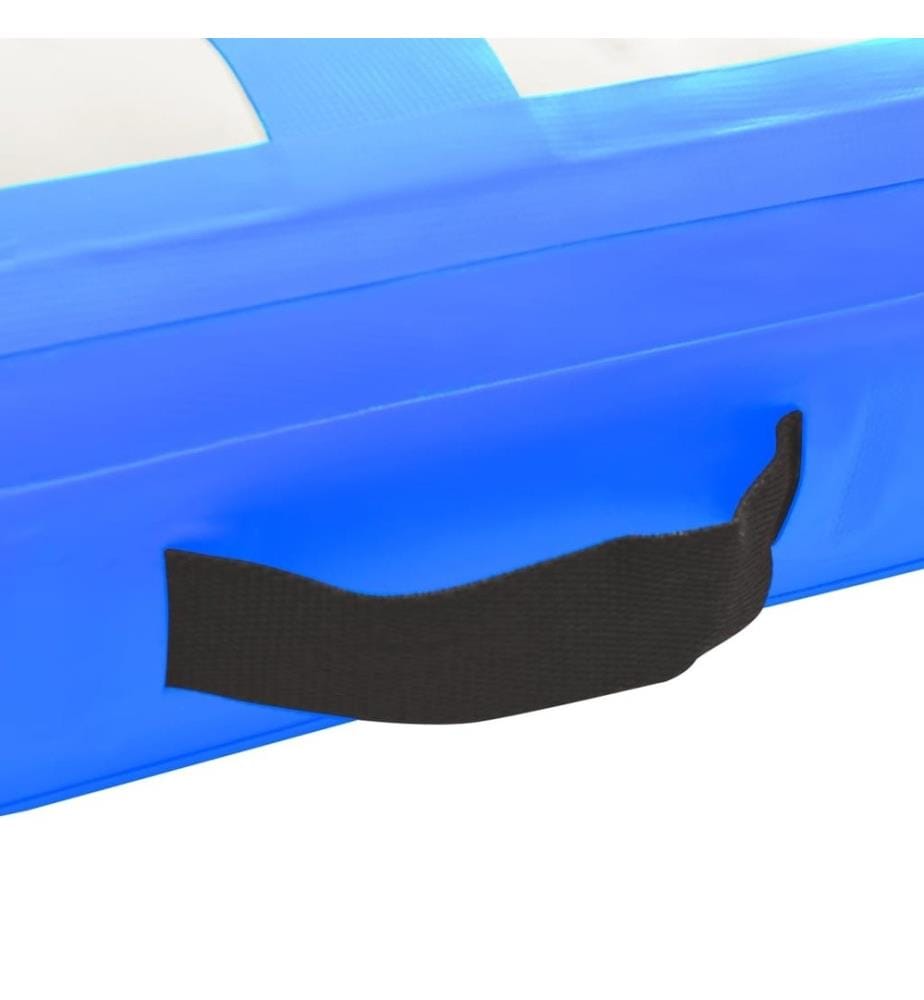 Aufblasbare Gymnastikmatte mit Pumpe 60x100x10 cm PVC Blau