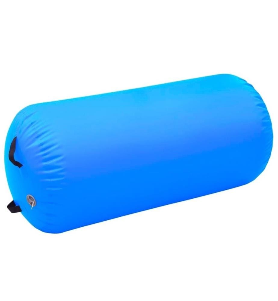 Aufblasbare Gymnastik-Rolle mit Pumpe 120x90 cm PVC Blau