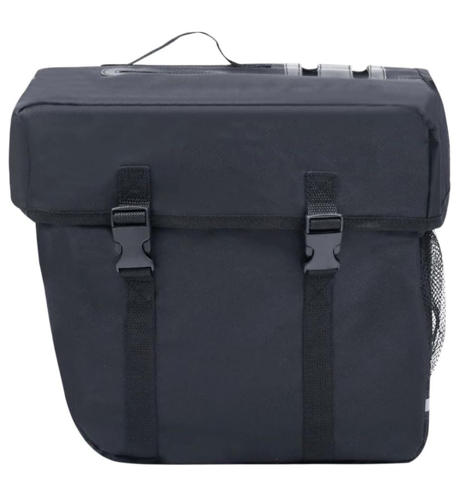 Doppel-Fahrradtasche für Gepäckträger Wasserdicht 35 L Schwarz