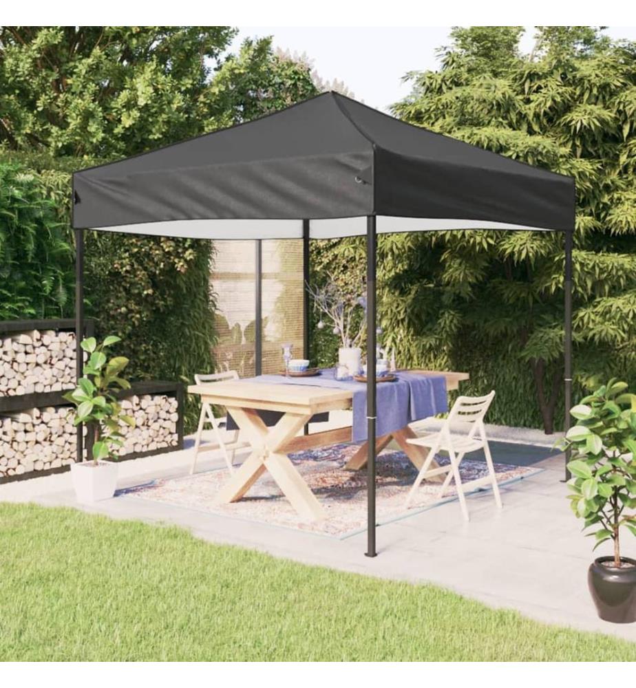 Partyzelt Faltbar Anthrazit 3x3 m