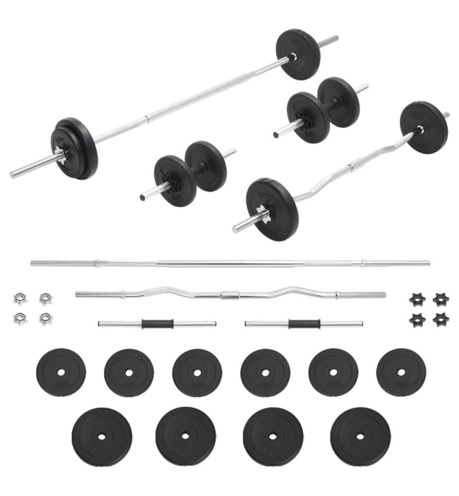 Langhantel- und Kurzhantel-Set 30 kg