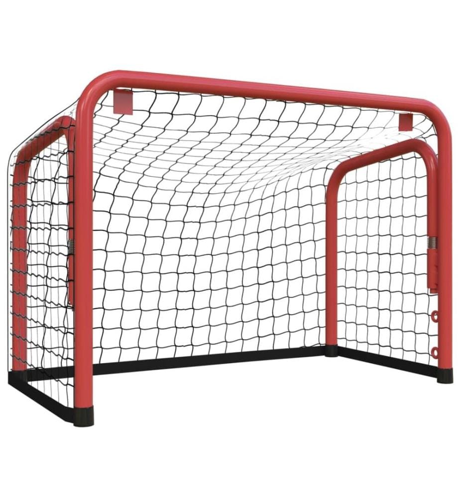 But de hockey avec filet rouge et noir 68x32x47 cm