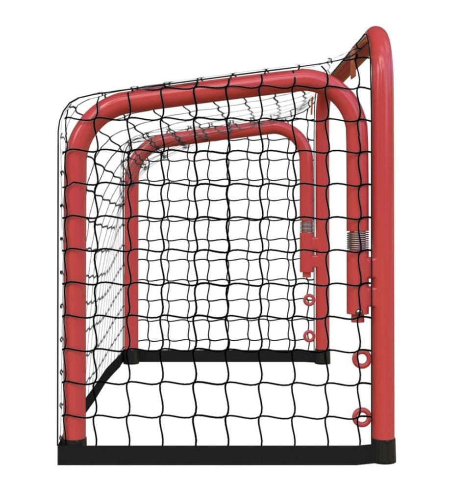 But de hockey avec filet rouge et noir 68x32x47 cm