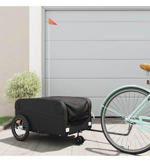 Remorque de vélo noir 45 kg fer
