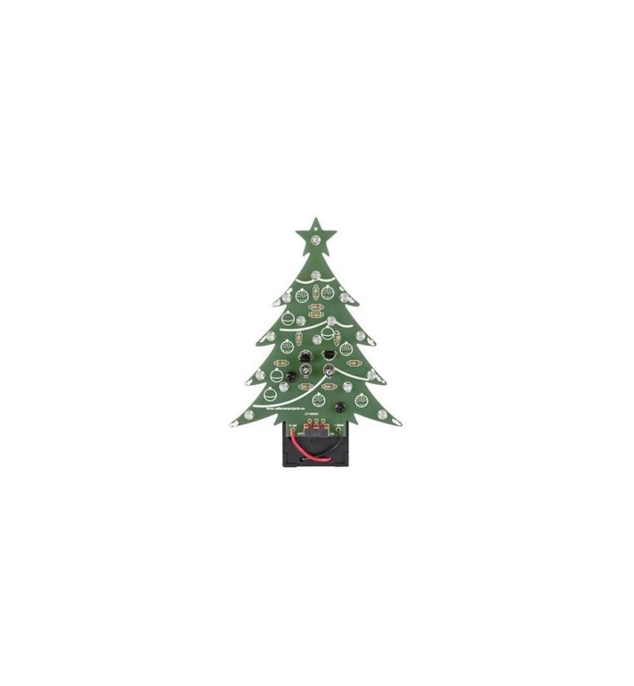Whadda - Bausatz Weinachtsbaum Blau LED, mit Ein/Aus Schalter