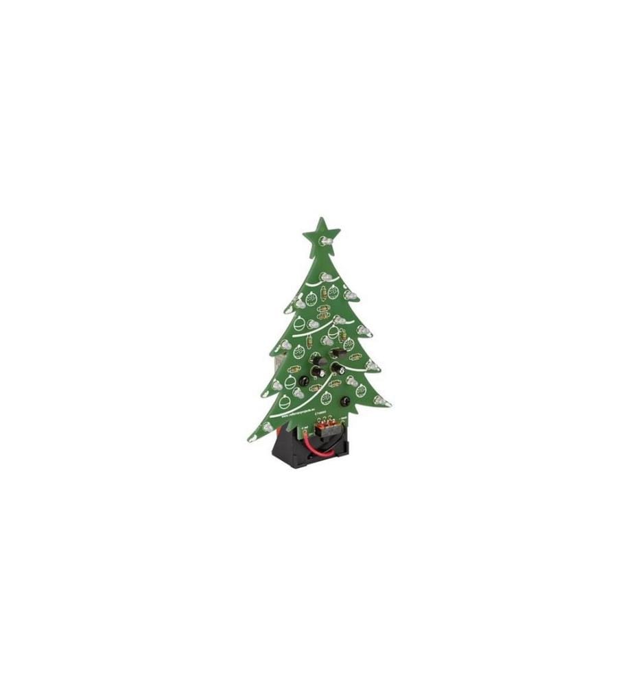Whadda - Bausatz Weinachtsbaum Blau LED, mit Ein/Aus Schalter
