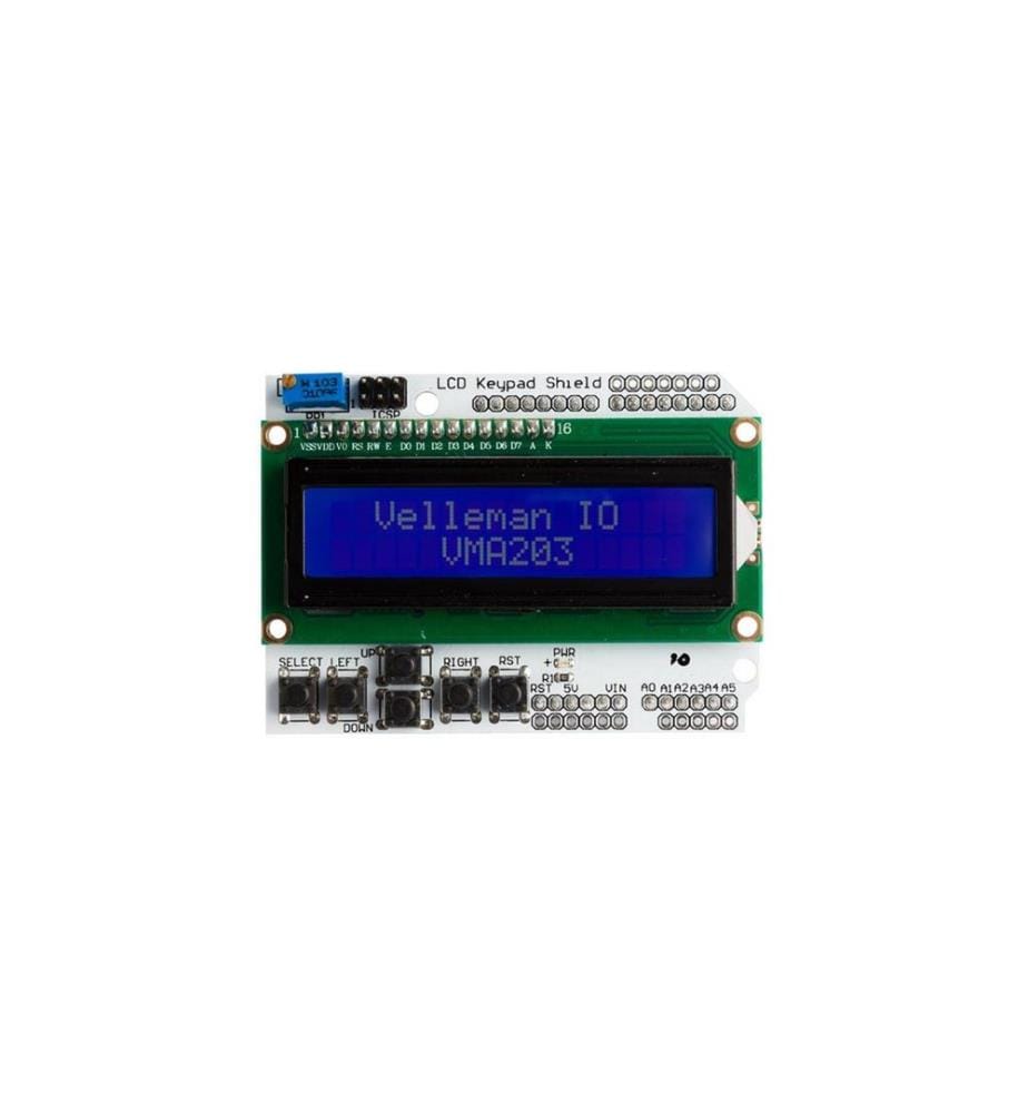 Whadda - Display LCD1602 & Keypad Shield für Arduino