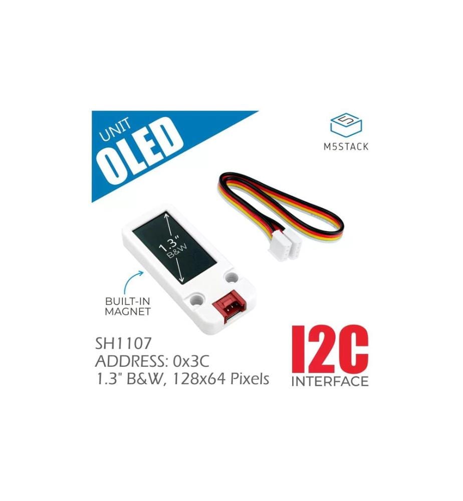 M5Stack - Display OLED Unit 1.3 128 × 64
