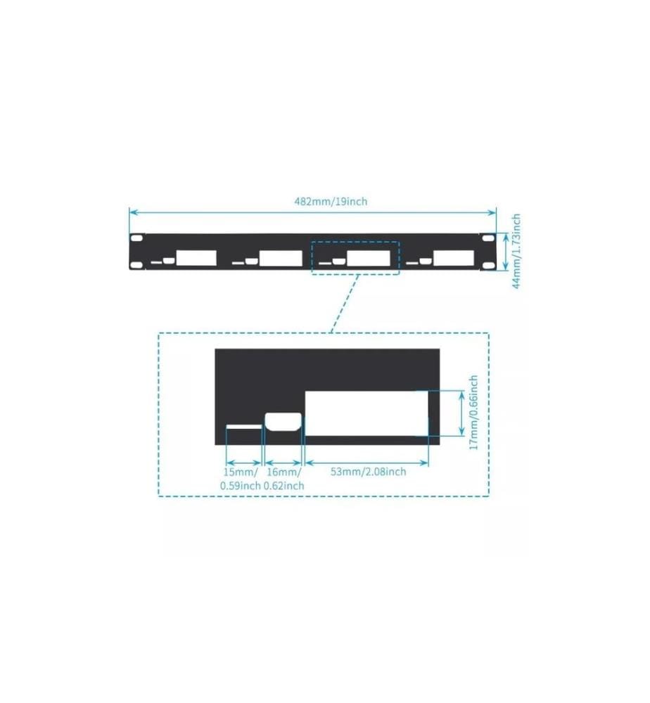 Raspberry Pi - Support de serveur en rack U1 pour Raspberry Pi - 4B