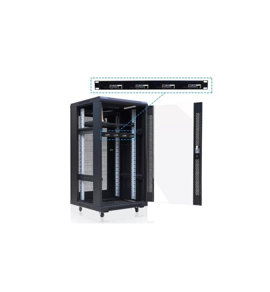 Raspberry Pi - Support de serveur en rack U1 pour Raspberry Pi - 4B