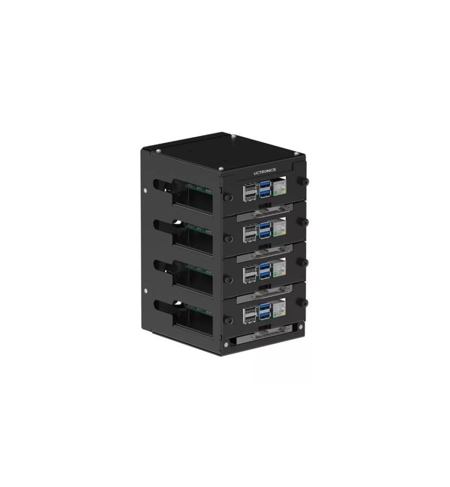Raspberry Pi - Cluster rack pour Raspberry Pi - 4 B, 3 B/B+