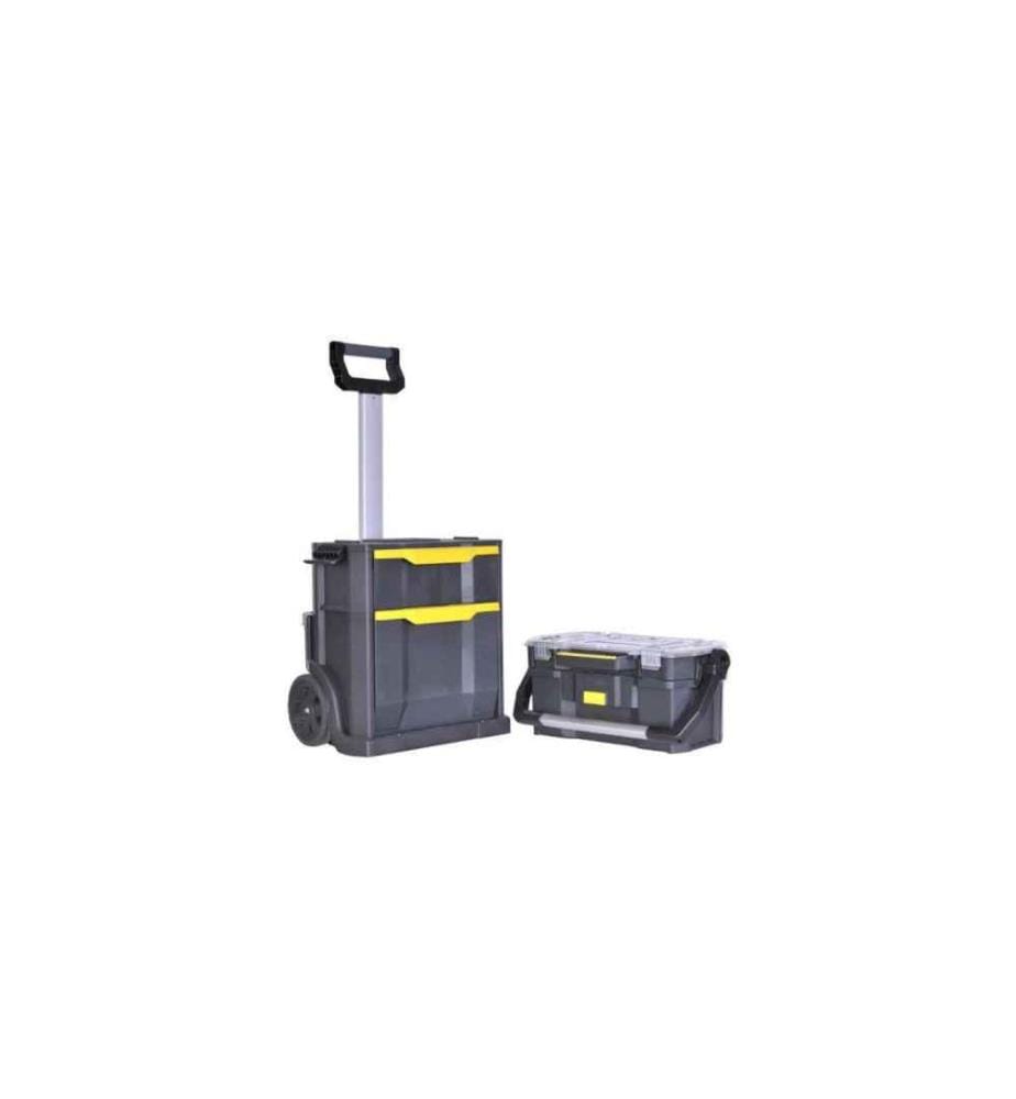 STANLEY - Boîte à outils 2-in-1 avec rouleaux