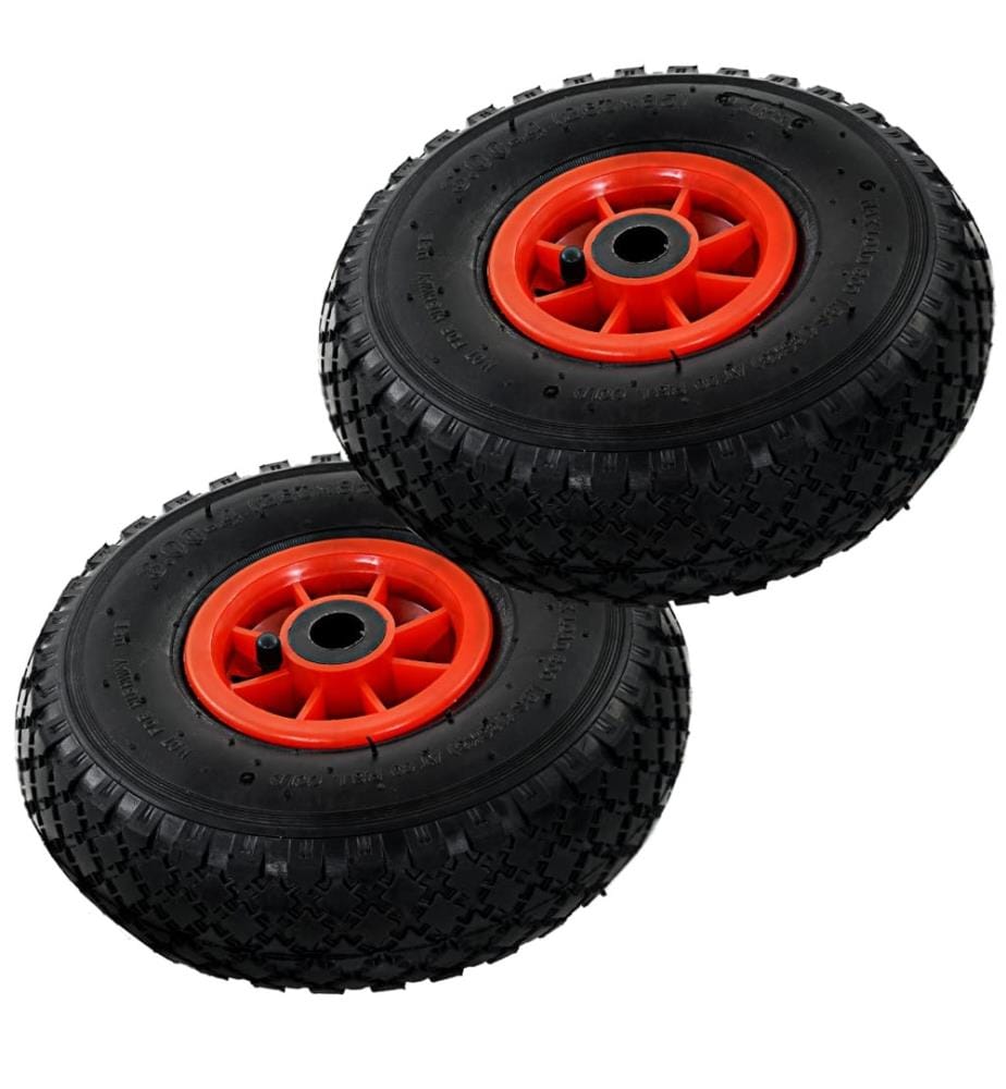 Sackkarrenräder 2 Stk. Gummi 3,00-4 (245x82)