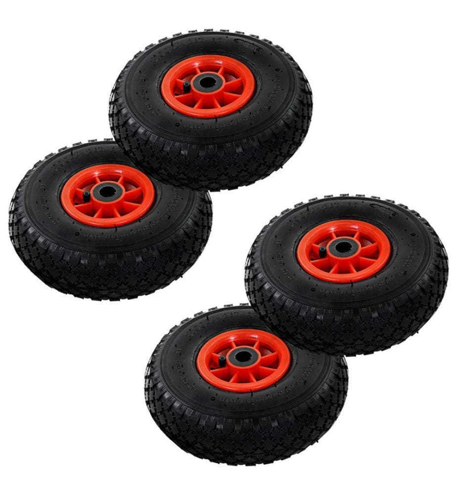 Sackkarrenräder 4 Stk. Gummi 3,00-4 (245x82)