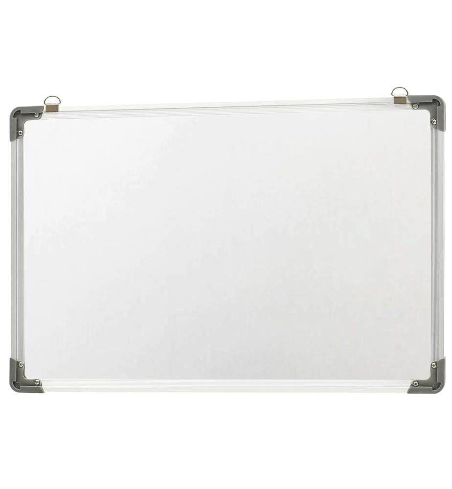 Tableau blanc magnétique effaçable à sec Blanc 60x40 cm Acier