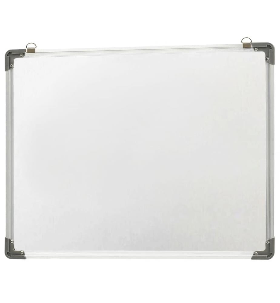 Tableau blanc magnétique effaçable à sec Blanc 90x60 cm Acier