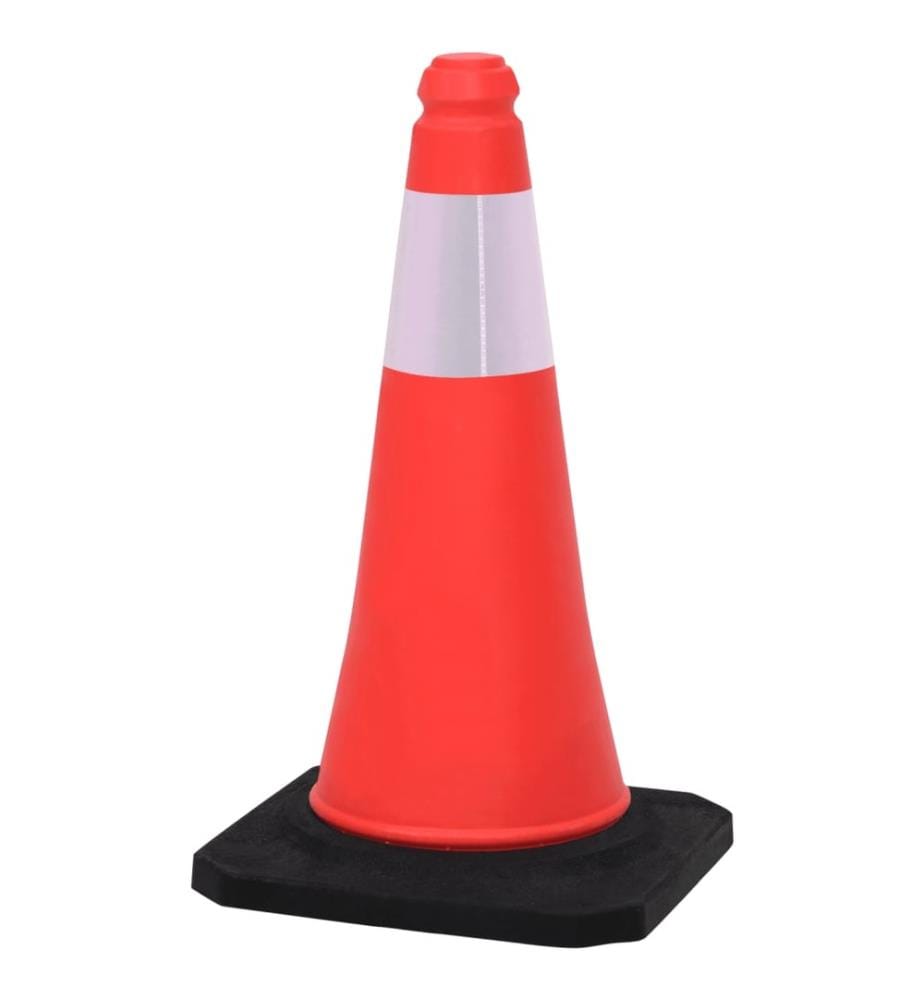 Cônes de signalisation réfléchissants à base lourde 4 pcs 50 cm