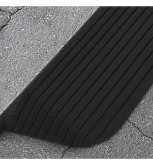 Schwellenrampe 110x32x3,8 cm Gummi